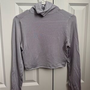 Zara Lavender Long Sleeve Crop Top